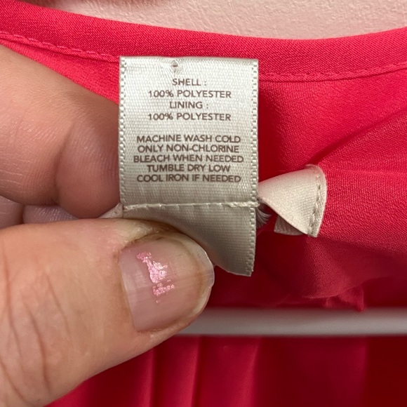 NWOT Ann Taylor Loft Sleeveless Lined Dress Coral XS - Picture 11 of 11